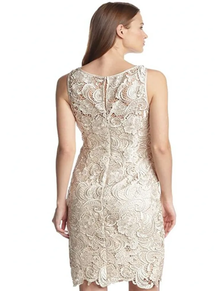 chinese dress ladies Zapaka Women Lace Applique Taupe Mother of The Bride Dress Sheath Off The Shoulder Chiffon Long Wedding Guest Dress, Taupe / US12 main image 1