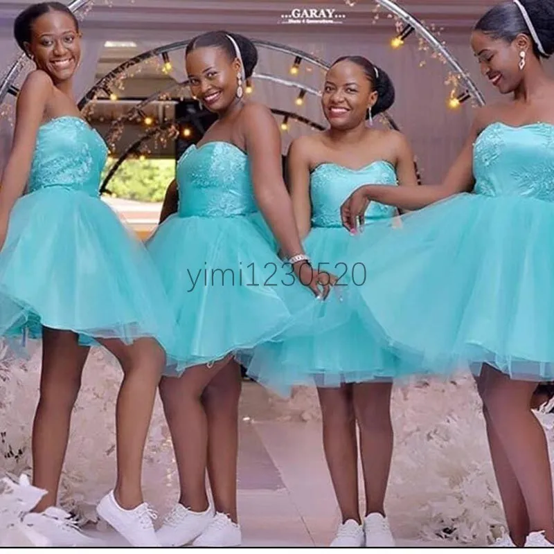 Turquoise Short Bridal Dresses