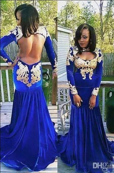 Royal Blue Corset Velvet Dress, Prom Gown With Train, African Wedding Guest  Gown, Blue Prom Dress on Luulla