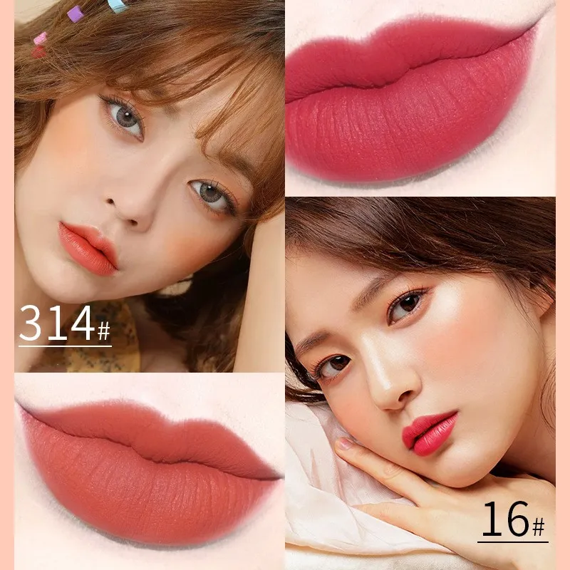 Juliapop 6 Farben Matt Lipgloss Samt Lipgloss wasserfester flüssiger Lippenstift Glatte sexy Lippentönung Lip Glaze Make-up Beatuy