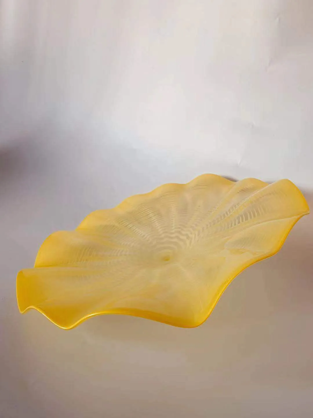 Handmade Blown Glass Walls Art Flower Plates Hot Sale Wall Decoration