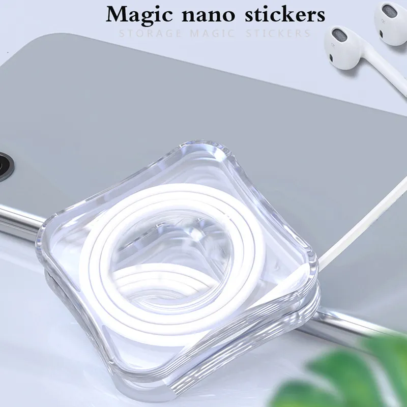 Universal Magic Nano Stickers Telefonhållare Bracket Multi-Function No Trace Stroage Wall Stickers Pads Bilkök Gym telefonhållare