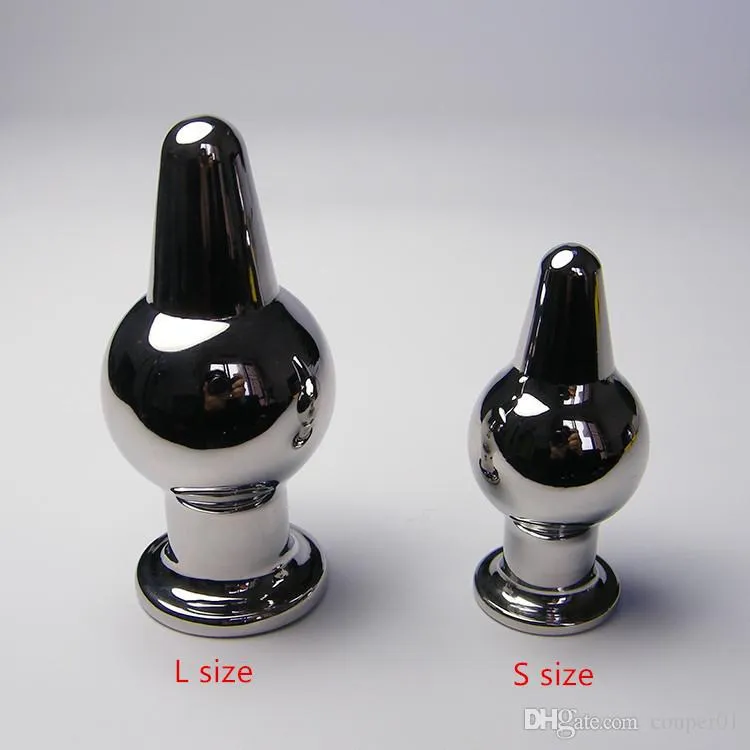 Nouveau Homme Femme Métal Petite Taille Unique Boule Anal Plugs En Acier Inoxydable Solide Anus