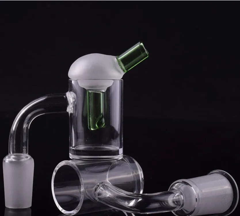 DHL Factory price 5mm Thick Clear Bottom 10mm Quartz Banger 14mm 18mm Nail with colored glass UFO carb cap For Bongs Dab Rigs