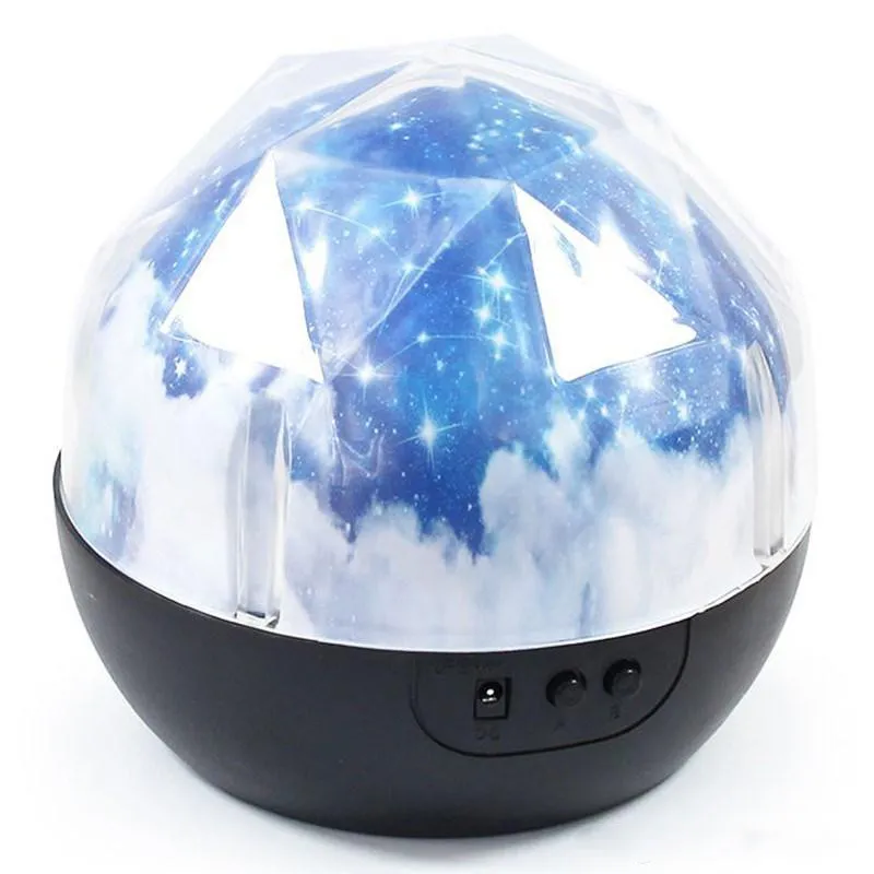 Magische Sterne Mond Planet Rotierenden Galaxy Projektor Lampe LED Nachtlicht Kosmos Universum Luminaria Baby Lichter Für Geschenk Sternen Himmel