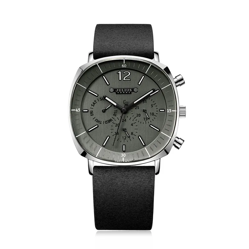JULIUS 708FWM1 BK x WH サイズ1 JULIUS Real Chronograph Mens Business Watch 3 From Jason007