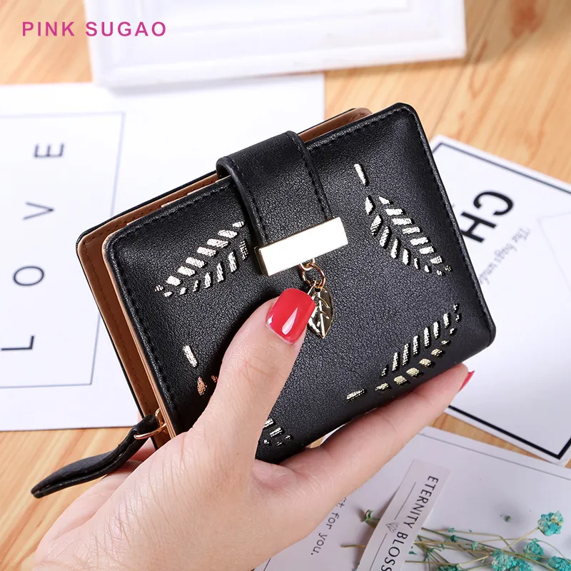 Pembe Sugao DEISGNER cüzdan kadınlar kısa yeni moda kartı sahibi bayan debriyaj çanta lüks cüzdan yeni stil cüzdan pu deri toptan çanta