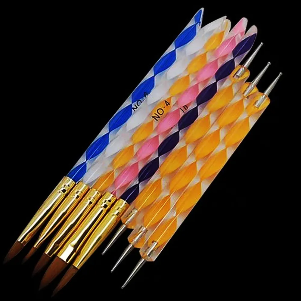 Professional Nail Art Kit Sets Manicure Set Nail Care System Acrylic Powder Liquid Glitter Glue Toes Separators Brush Tweezer Primer Tips