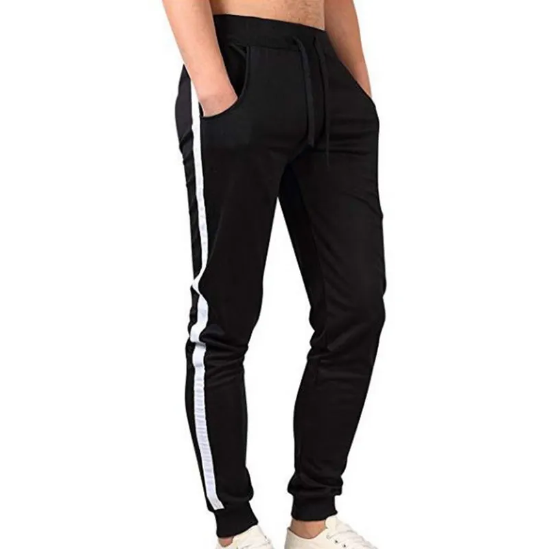 Mode-Frühling Und Herbst Herrenmode Hose Neue Männer Gestreiften Hosen Jogger Hosen Männer Casual Fitness Trouse226N