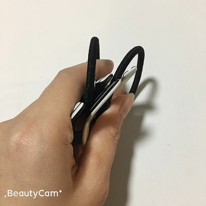 Regali per feste moda corda per testa in acrilico bianco e nero C elastico per capelli carta popolari accessori per copricapi per ragazze e donne