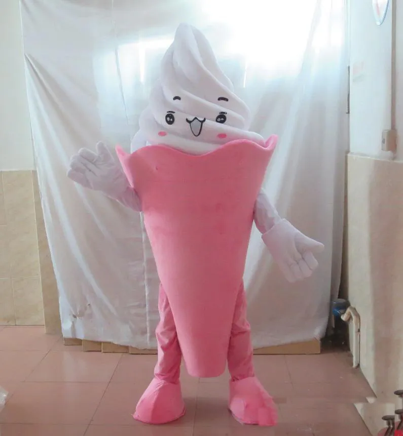 2019 Factory Outlets hot the head costume de mascotte de crème glacée pour adulte à porter à vendre