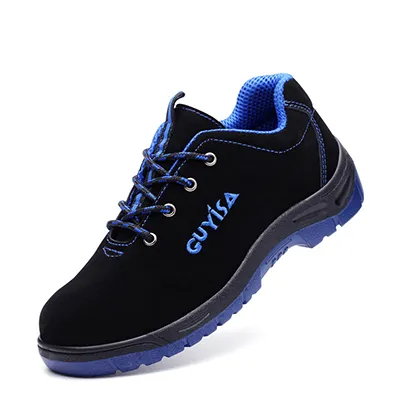Scarpe da lavoro antinfortunistiche da uomo Nose Steel New 2019 Anti smashing Anti perforazione Pelle bovina Scarpe industriali comode resistenti