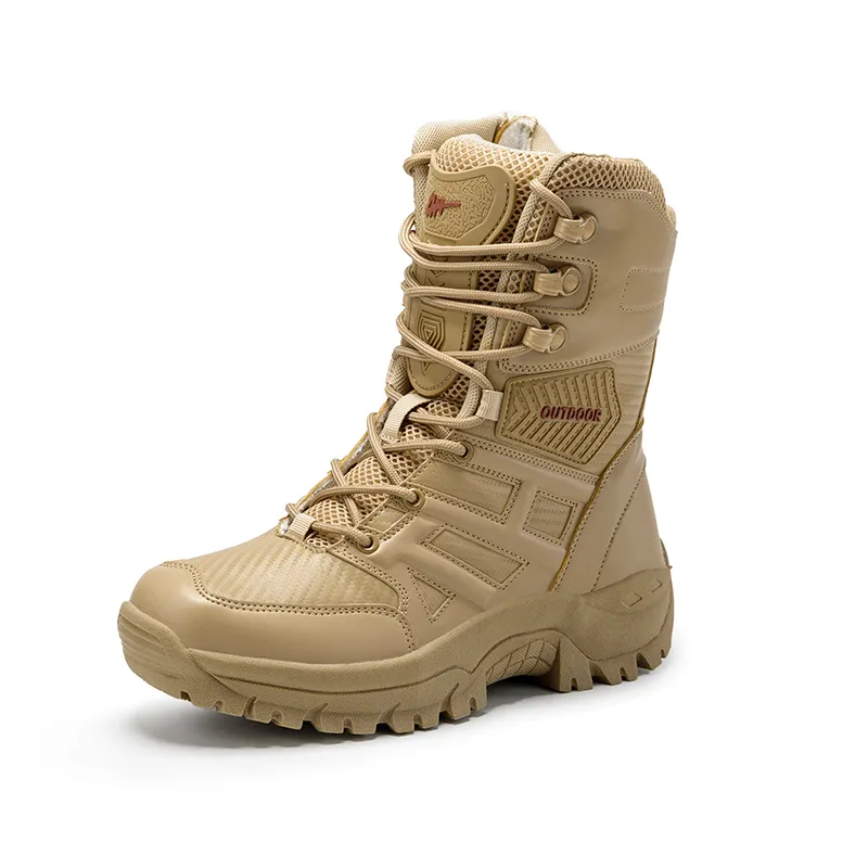 2019 neue trendige große Größe 47 Herrenschuhe High Top Armee Stiefel Männer Knöchelriemen taktische Stiefel männlich rutschfeste Jugend Special Forces Schuhe