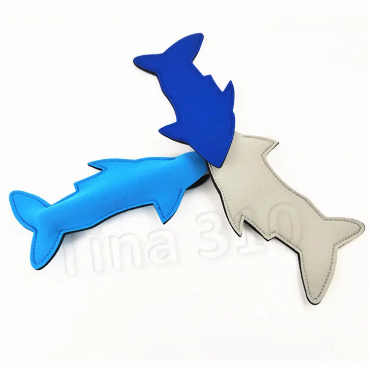 Shark Neopreen Popsicle Houder Herbruikbare Anti-Freeze Bag Ijs Geïsoleerde Tas Blanks Kids Zomer Verjaardag 100 Stks T2I51069-1