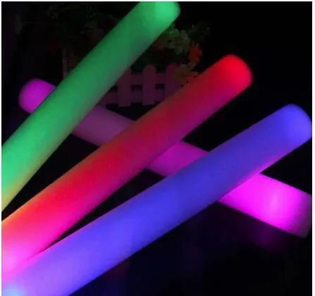 Palos de luz LED para concierto, accesorios de espuma para fiesta, luz LED  para destellear, palos luminosos, Festival de Navidad, palos de luz LED