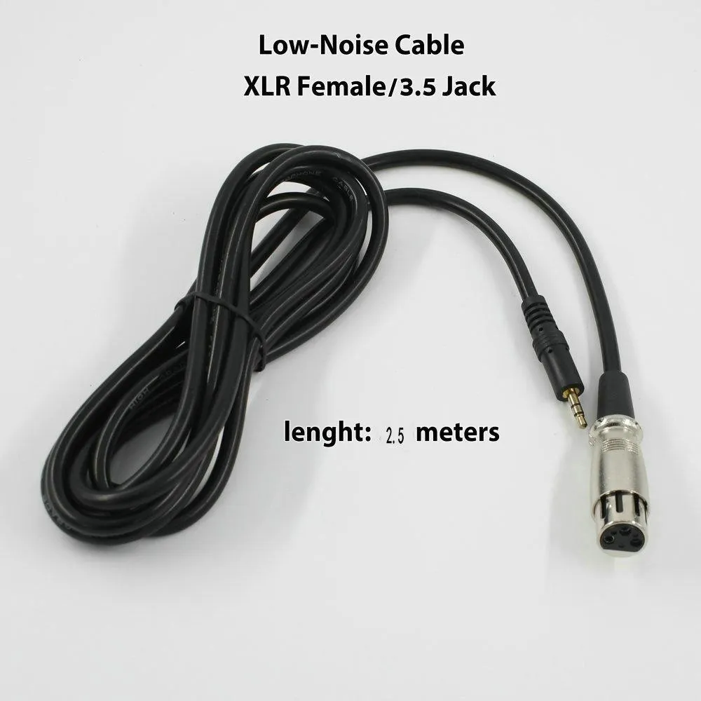 Kabel mikrofonowy XLR Kobieta do 1/8 "3,5 mm Jack Plug Męski przewód audio 3,5 m przewodu mikrofonu komputerowego