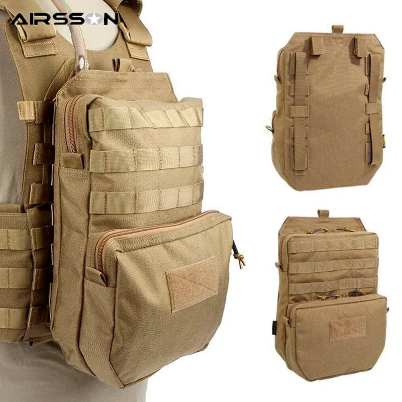 3L Tactical Molle Bag Mochila de Hidratação Impermeável Bolsa de Água Ao Ar Livre para CS Jogo Militar Combate Colete Acessórios Caça Sacos T190922