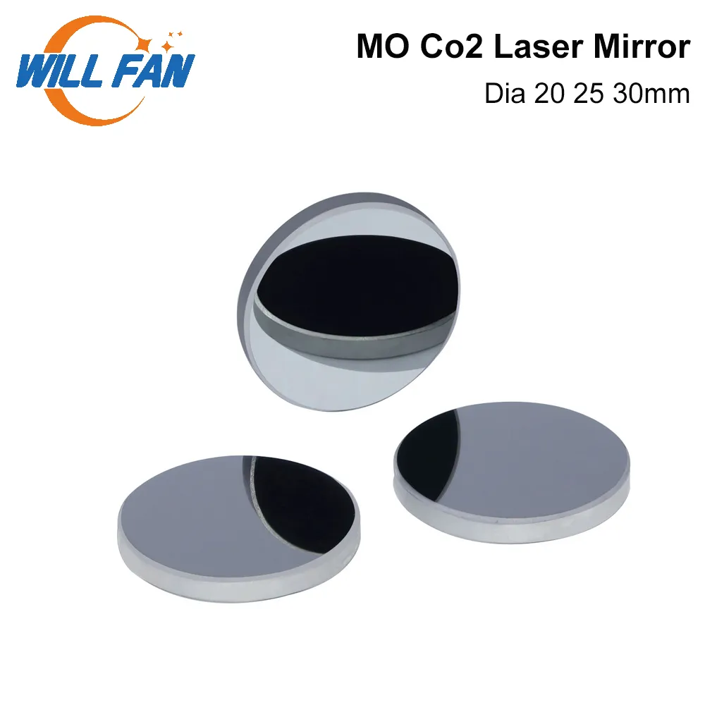 Fan çapı 20 25 30mm mo yansıtıcıyı yansıtıcılar 3pcs/lot optik aletler kesici gravür makinesi için lazer aynası