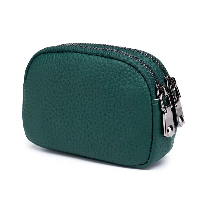 Small women wallets fashion bee coin purse leather cute female coin bag double zipper new style purse mini wallets