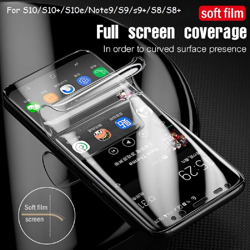 Full Screen Protector For Samsung Galaxy S21 S20 S20Plus S20 ultra Note20 Ultra Note10 S10 Plus Full Cover Protectiv Film Not Tempered Glass