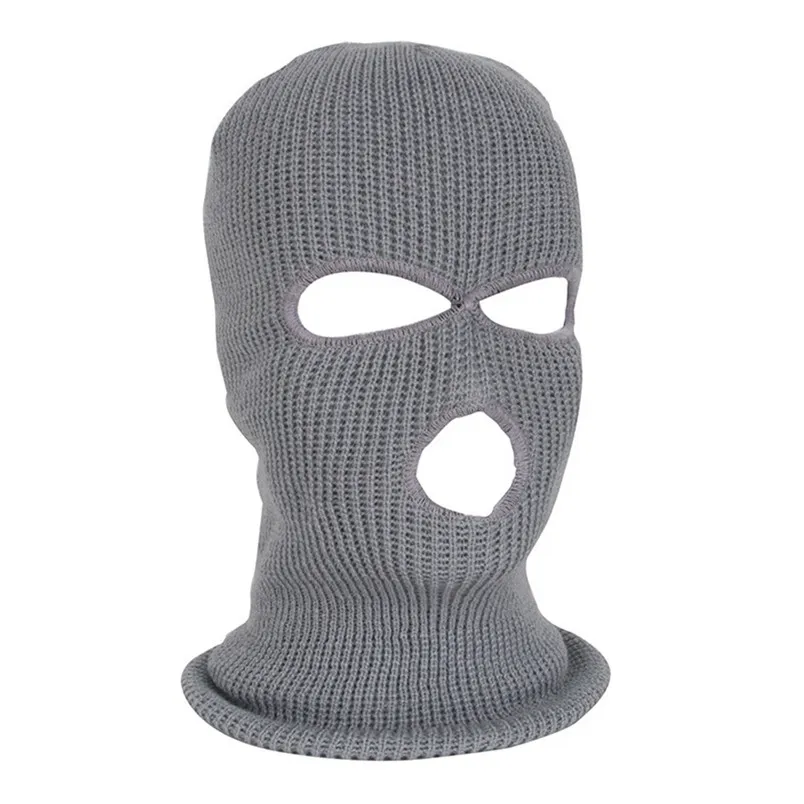 Ny Full Face Mask Ski Mask Vinter Facemask Cap Balaclava Hood Army Tactical 3 Hole Cykling Vinter # 4n26