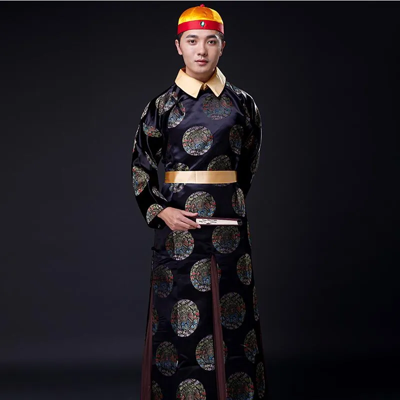 Chinese Traditional Clothes tang suit sets ancient Qing Dynasty Emperor  Prince TV Play Actor performance stage wear Cosplay Costume