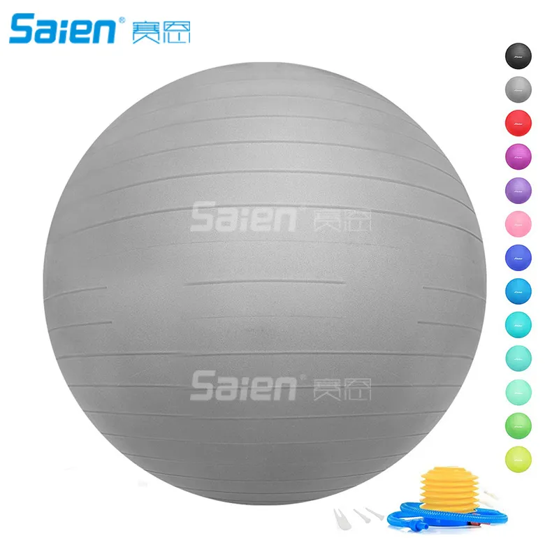 Exercise Balls (45-75cm) with Quick Foot Pump, Professional Grade Anti Burst & Slip Resistant Stability Balance Ball for Yoga, Workout,