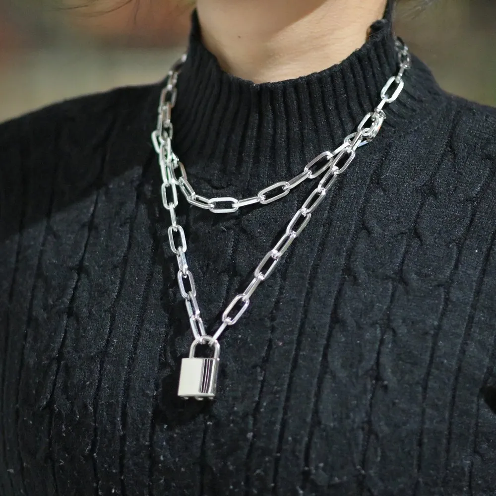 Lock chain mens hotsell