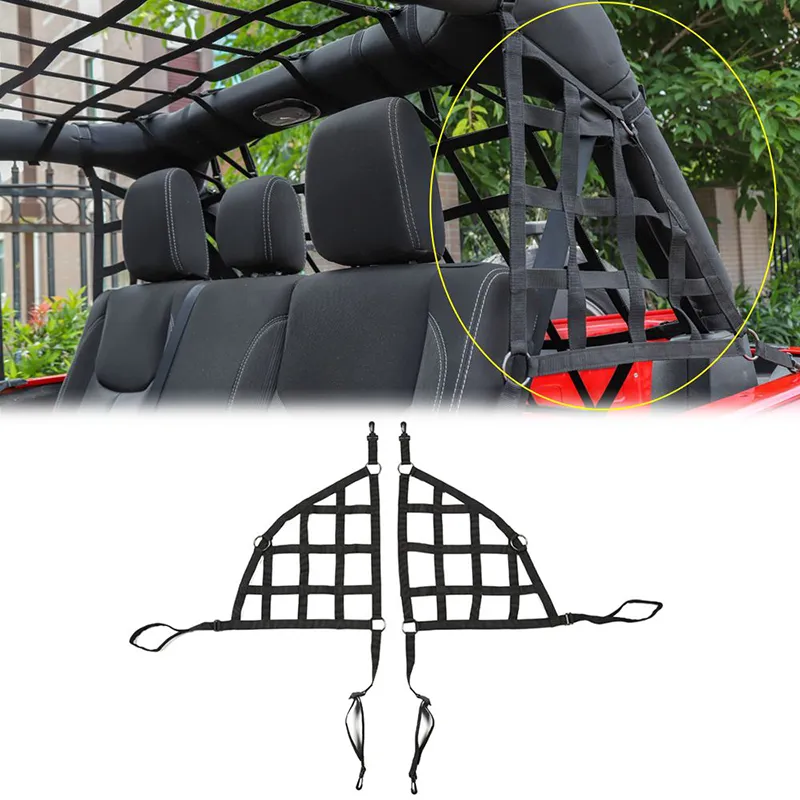 Ürünler Ağ Araç Gövde Çatı Bagaj Taşıyıcı Kargo Sepet Trail Net İçin Wrangler JK 2007-2017 Yüksek Kalite Otomobil Dış Aksesuar