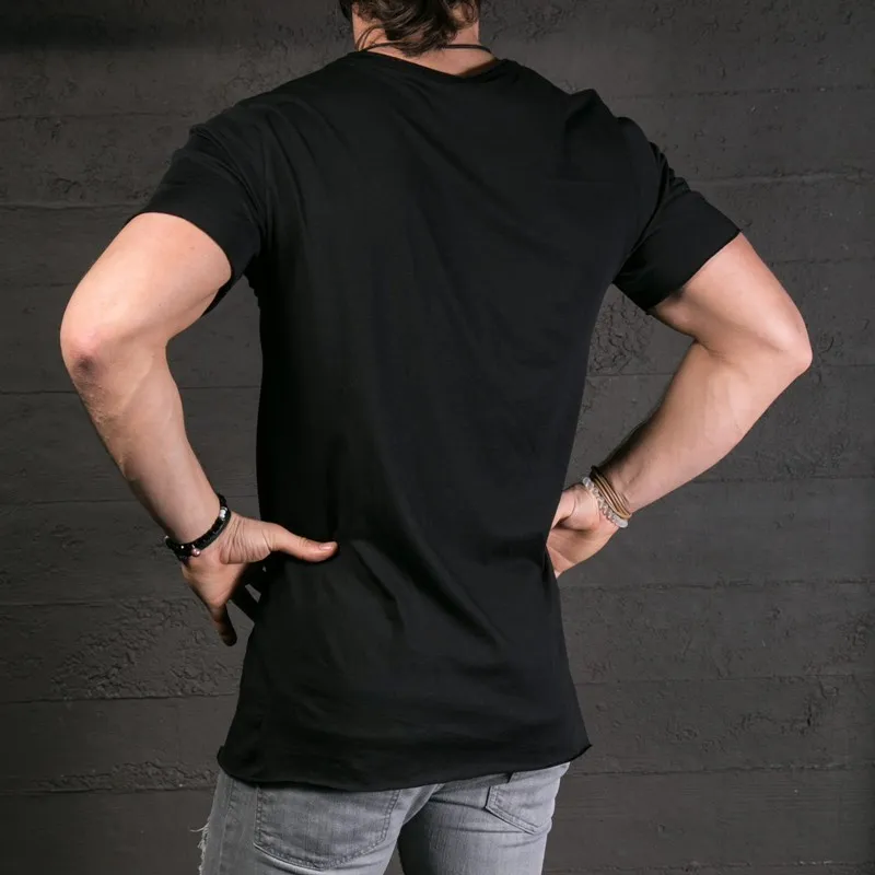 Tee shirt outlet asymétrique homme