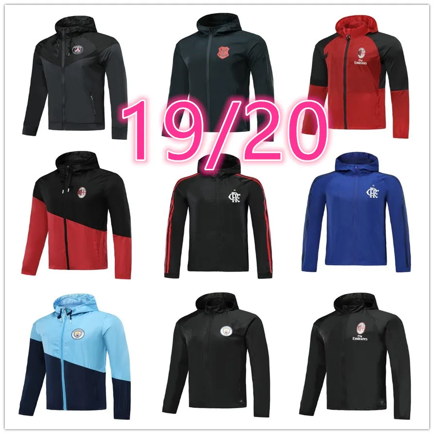 19 20 rüzgarlık Hoodies spor Kapşonlu Atletico BOCA ceketler 2019 2020 Pogba Messi Griezmann futbol ceket WINDBREAKER