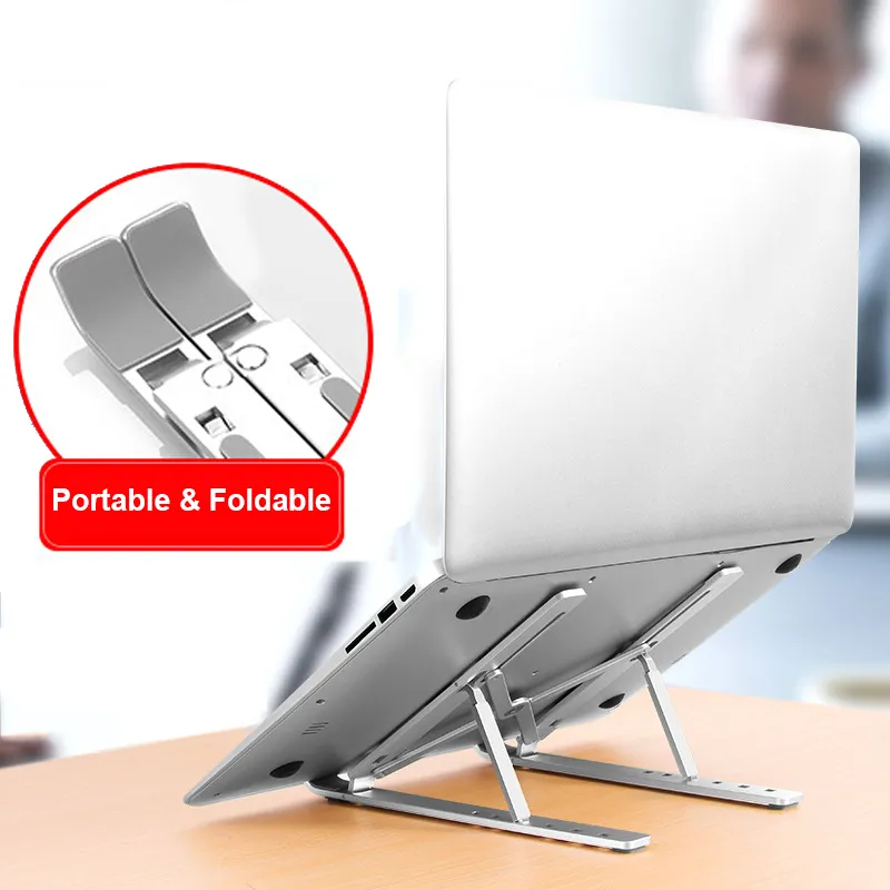 SUPPORTO PC PORTATILE NOTEBOOK PIEGHEVOLE STAND PER TABLET COMPUTER  REGOLABILE