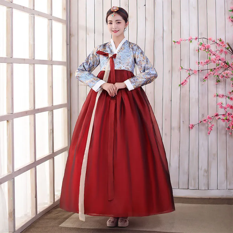Elegant Korean Inspired Oriental Hanbok Chinese Wedding Dress For Stage Performances And National Events From Fleming627 65.88 DHgate.Com