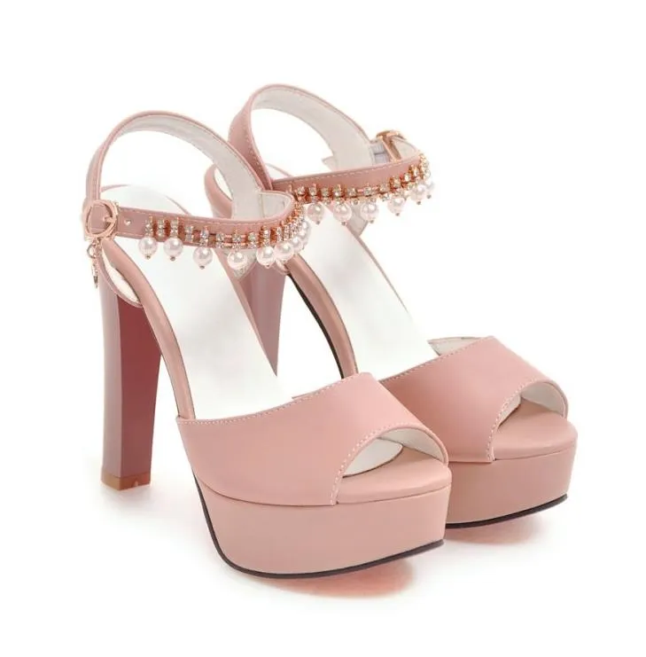 Plus size 32 33 34 35 to 40 41 42 43 women designer sandals slides lavender rhinestone platform thick high heel sandals
