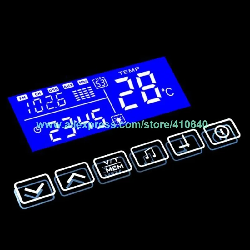 Interruttore tattile a specchio luminoso serie K3015 con display del calendario della data della temperatura della radio Fm Bluetooth per specchio da bagno o armadio288R