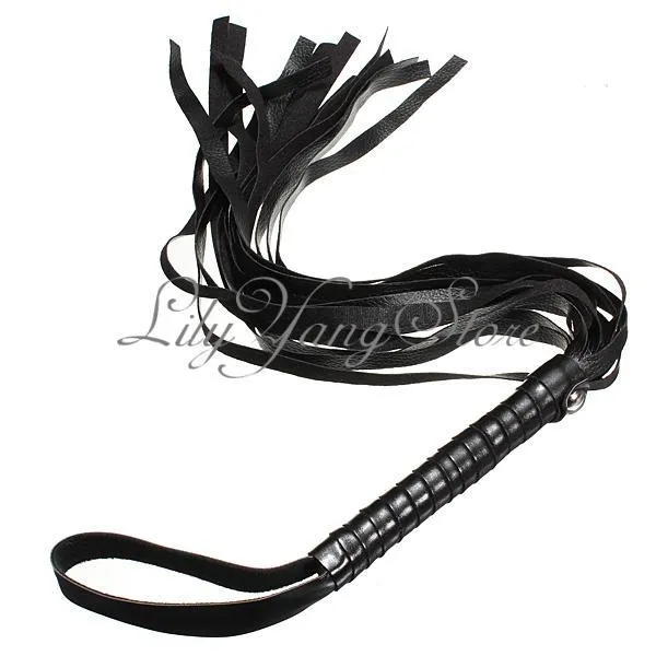 Fouet En Cuir Type Cat-o-Nine Tails - Style BDSM, Marque Ardour Crafts, Noir