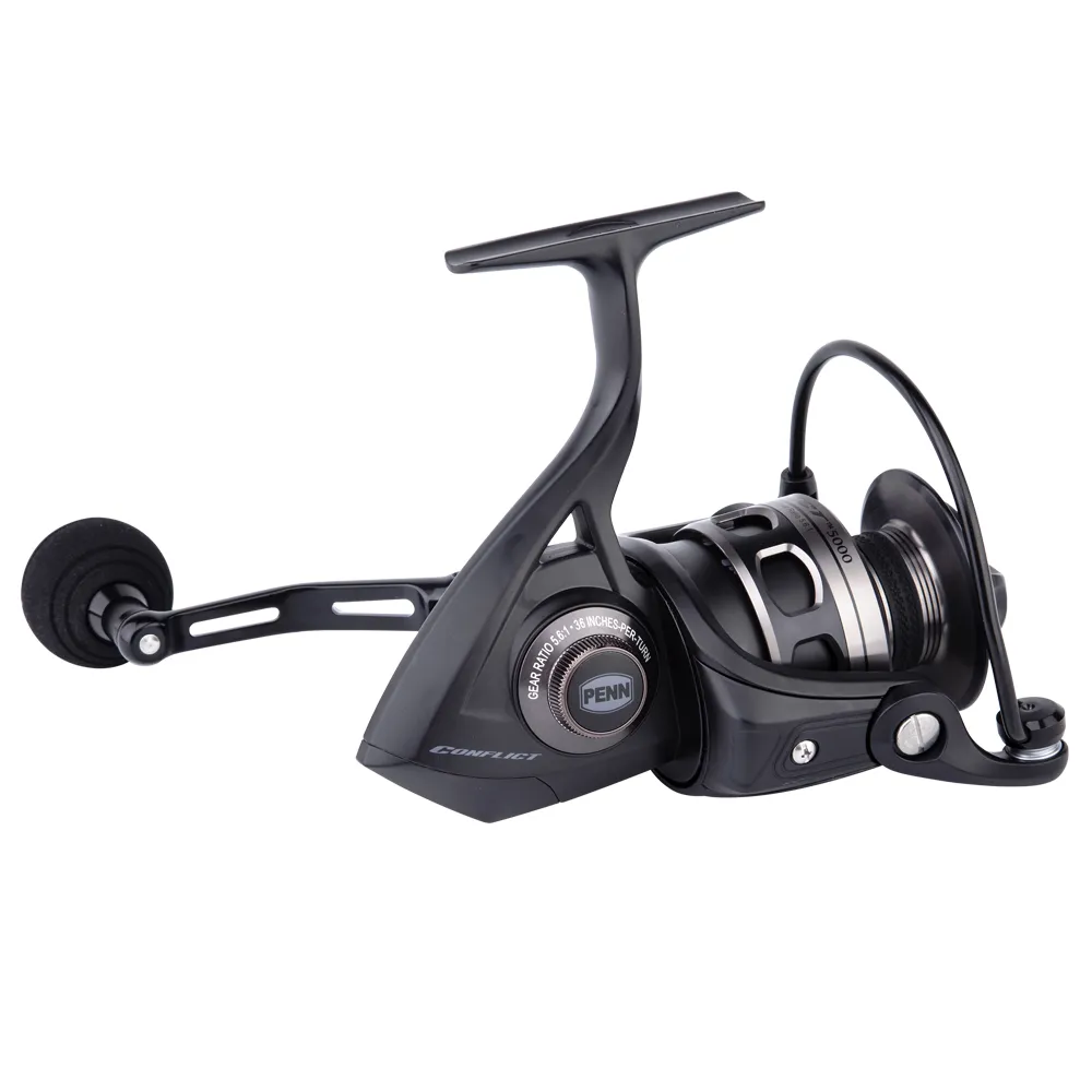 PENN CONFLICT HT 100 Foldable Spinning Tatula Spinning Reel 7+1BB,  Freshwater And Saltwater, Exchangeable Design From Blacktiger, $128.85
