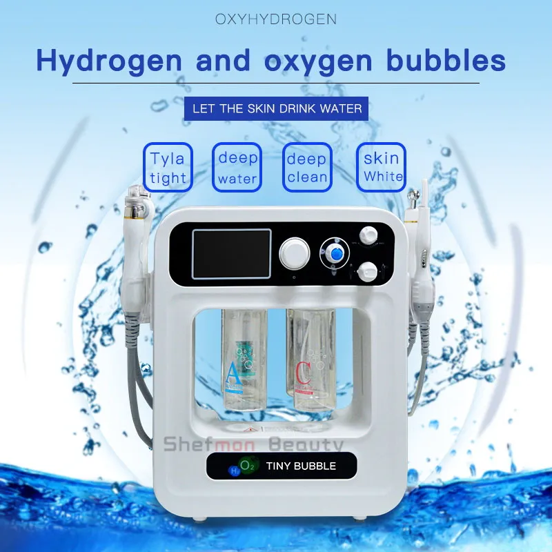 Hydra Gesichtsmaschine Wasser Sauerstoff Hydro Dermabrasion Schönheitsausrüstung BIO Face Lift Hautwäscher Tiefenreinigung Hautpeeling
