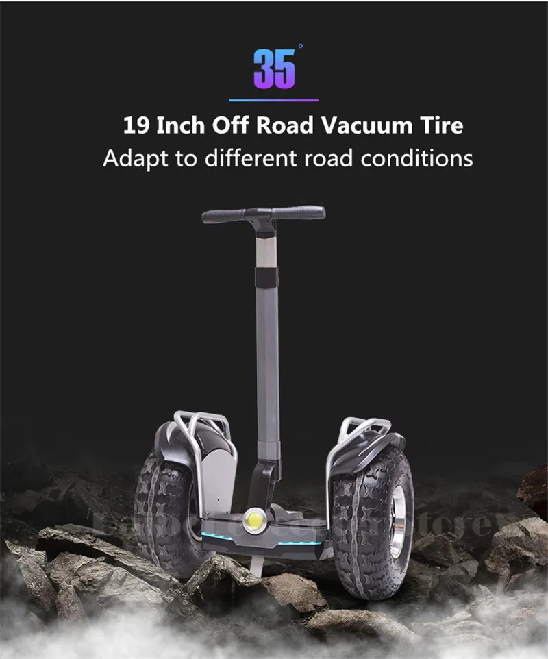 Daibot 2019 New Powerful Electric scooter Two Wheels Double Driver 60V 2400W Off Road Big Tire Adults Hoverboard Scooter (1)