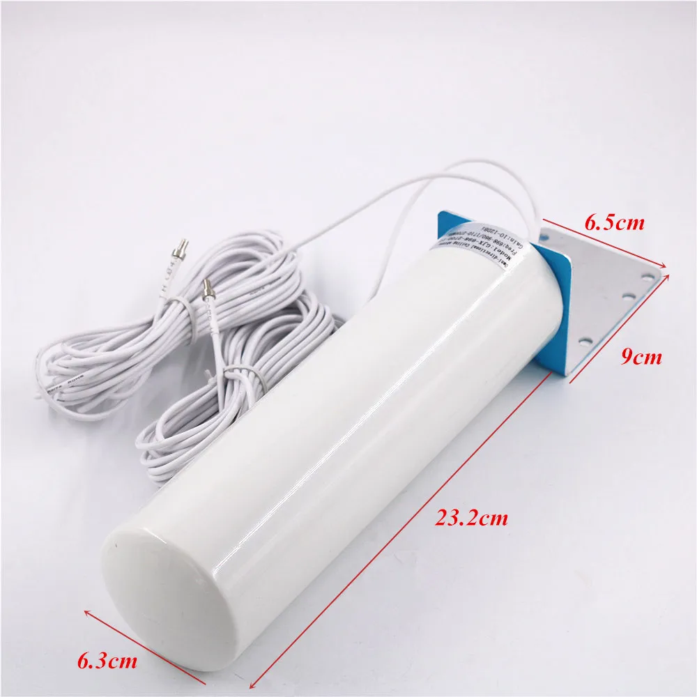 $17에서 와이파이 안테나 4G LTE Antena SMA 12DBI Omni Antenne 3G TS9 남성 5M 듀얼 케이블 ...