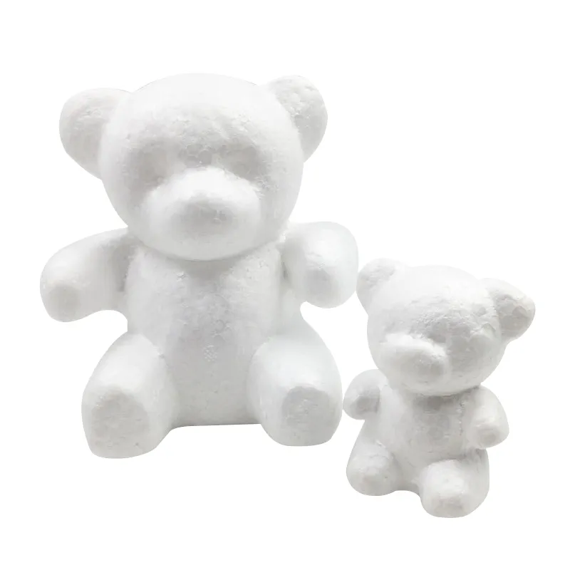 Modellering Polystyren Styrofoam Foamfoam Björn Modell Handgjorda Material Diy Bear Christmas Party Decoration Tillbehör Gåvor