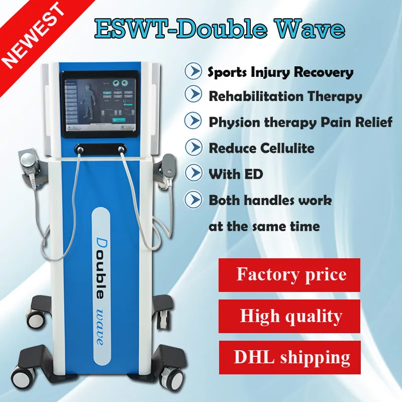 Low intensity shockwave therapy with 2 handles acoustic wave for erectile dysfunction ED Pain Relief Equipment