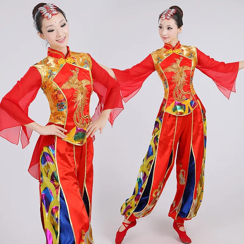 Yangko clothing waist dance folk dance costumes Chinese style square clothing248K