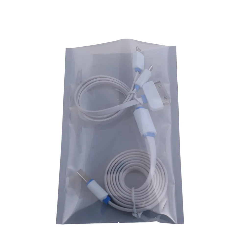 Partihandel 8x12cm (3.1x4.7 ") CPP Pet Material Heal Seal Open Top Packaging Bag Anti-Static Shielding Väskor