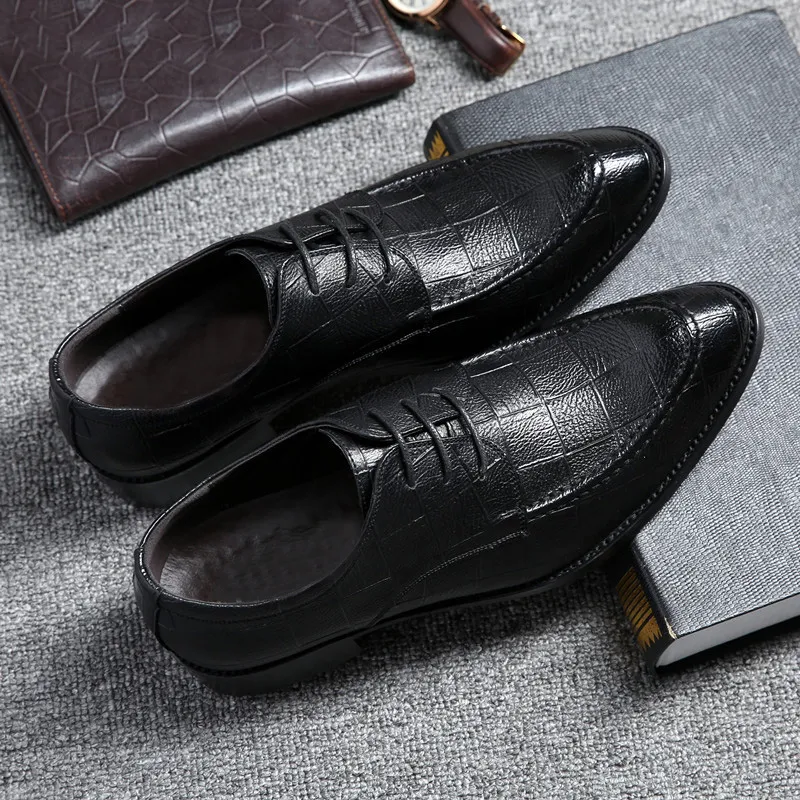 Oxford Shoes elegante para homens negros Wedding Shoes formal para homens Zapatos De Hombre Italiano Erkek Chaussures