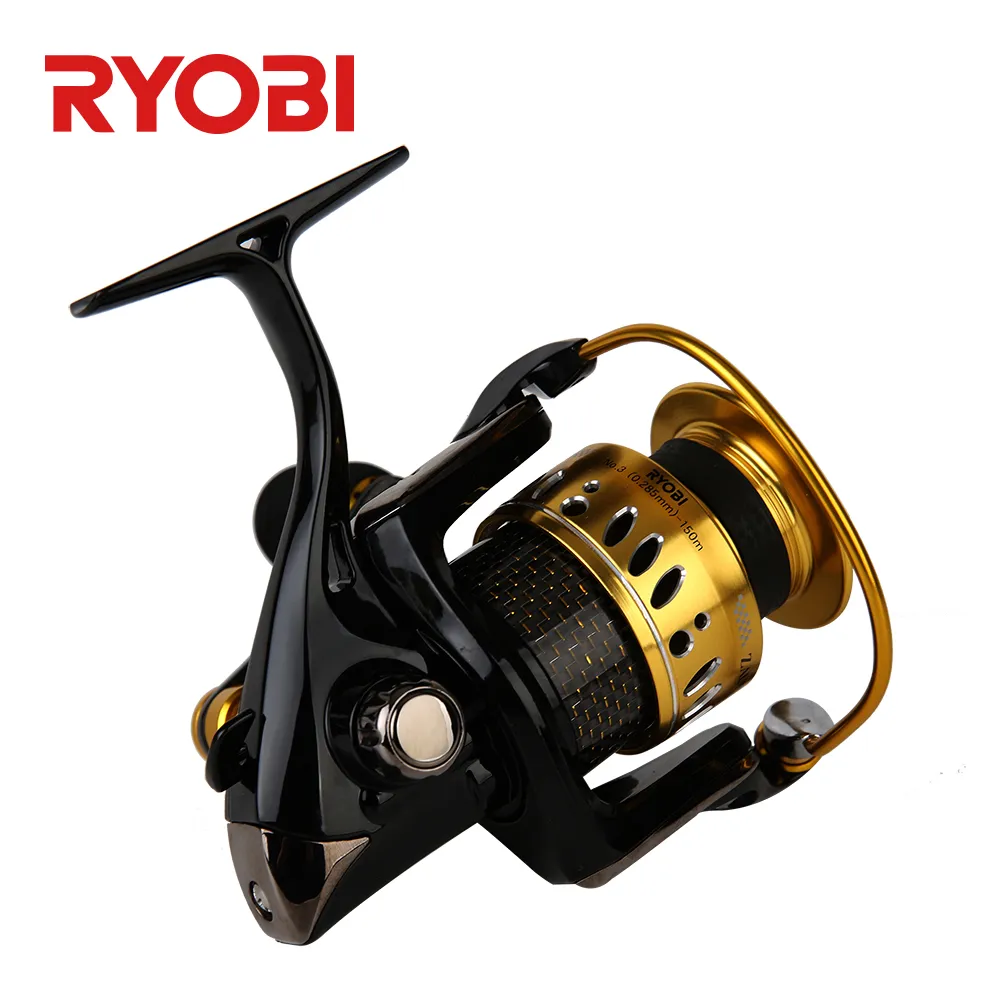 RYOBI ZAUBER CF 3000 Aluminum Spool Spinning Fishing Reel with 10 Bearings,  Carbon Handle, EVA Knob, 5.0:1 Speed