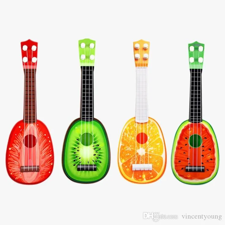 4121 Mini tecknad gitarrfrukt speciellt Kerry i 237 barn kan spela ett instrumentinstrument kreativa leksaker