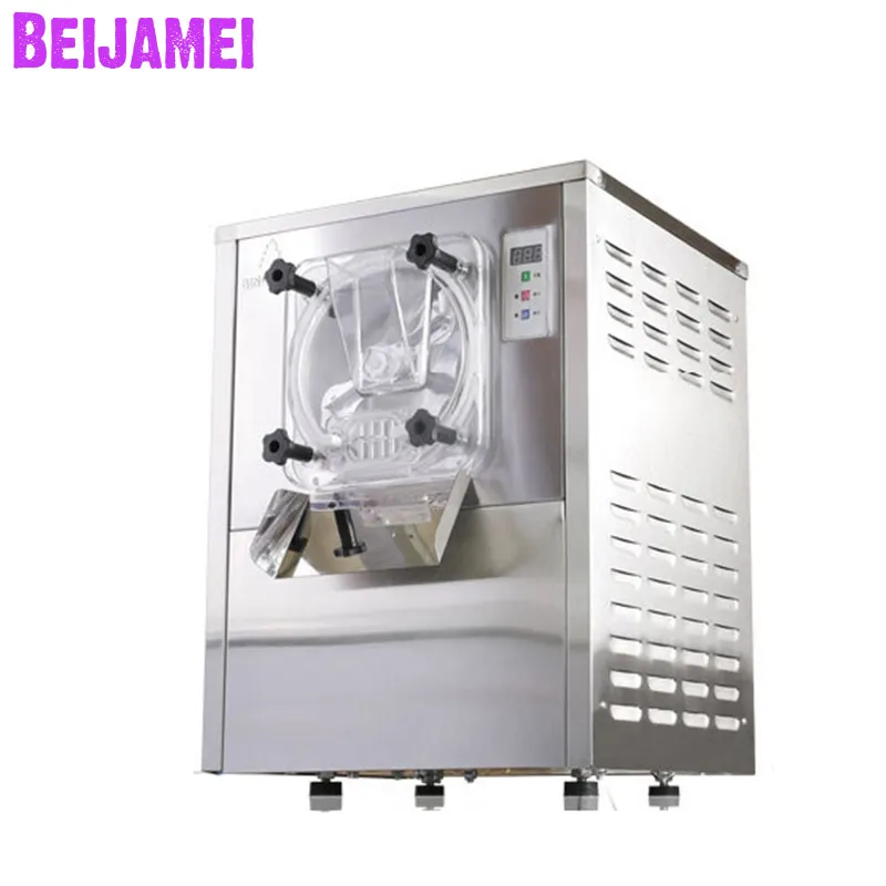 BEIJAMEI machine à crème glacée dure 20L/H machine à crème glacée commerciale 1400W acier inoxydable yaourt électrique faisant 220V