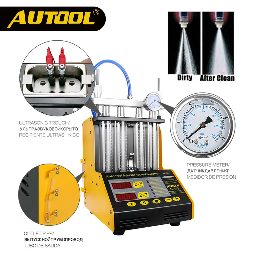 Wysokiej jakości Original CT150 tester wtryskiwacza samochodowego ultradźwiękowy CZASOWA CT-150 Autol Wtryskiwacz paliwa