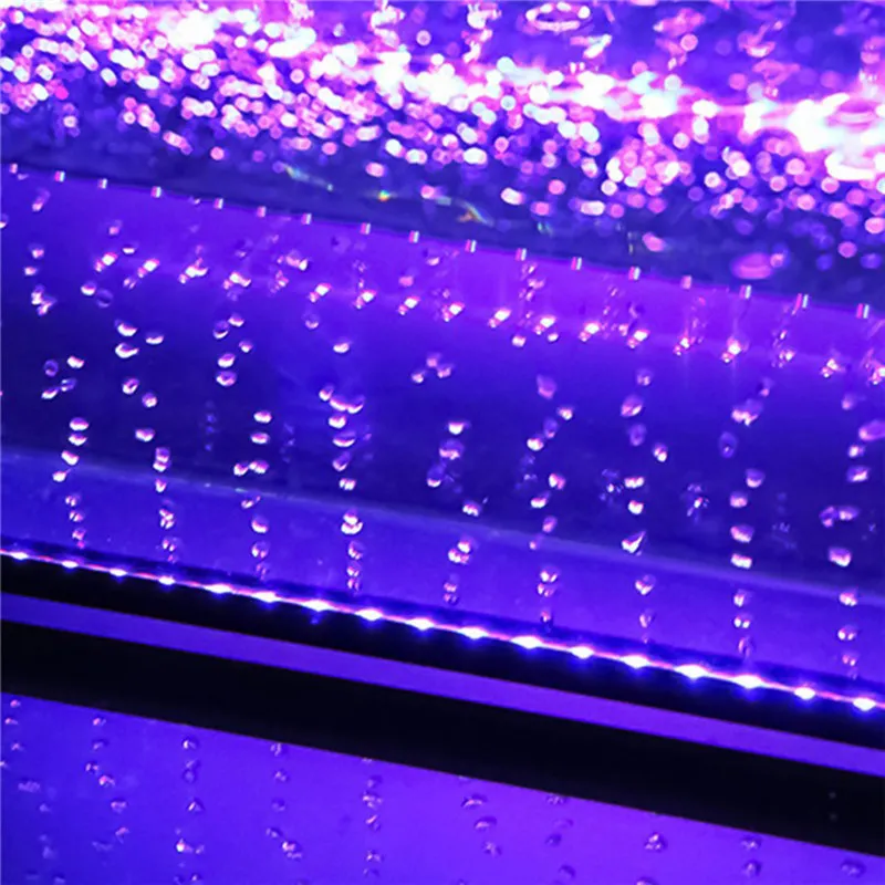 Luce LED RGB Per Acquario Con Telecomando - 31 Cm, Effetto Bolle D'Aria, Per Acqua Dolce E Anfibi